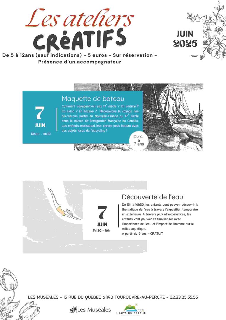 Ateliers créatifs Muséales Tourouvre