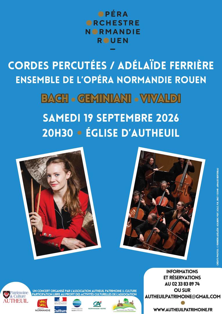 AFFICHE A3 CONCERT AUTHEUIL 19 SEPT 26 OPERA ROUEN