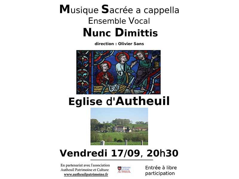 Concert Nunc Dimittis Autheuil