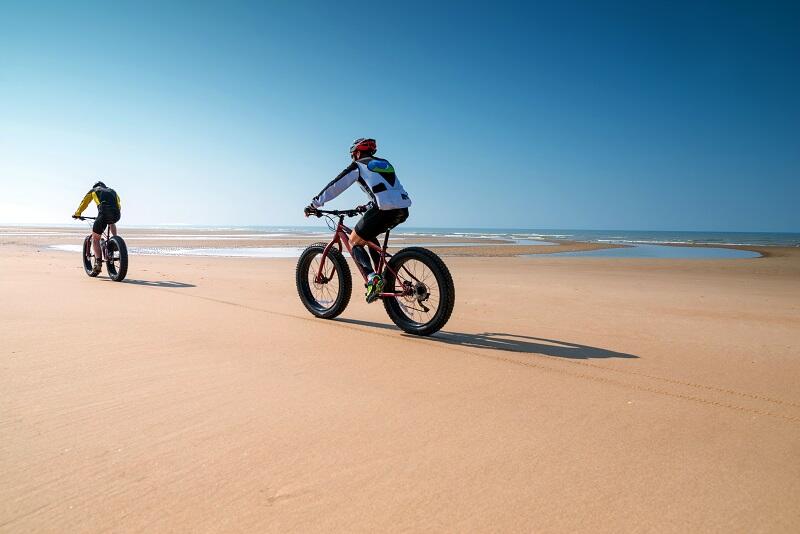 fat bike sur la plage