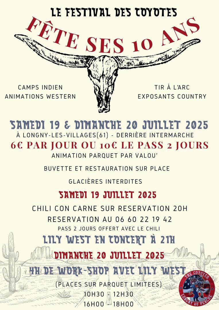 Festival des coyotes Longny 2025