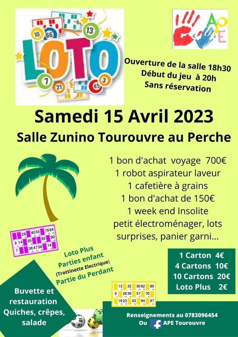 Loto APE 15 avril