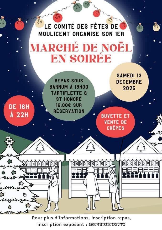 Marché de noel Moulicent 2025