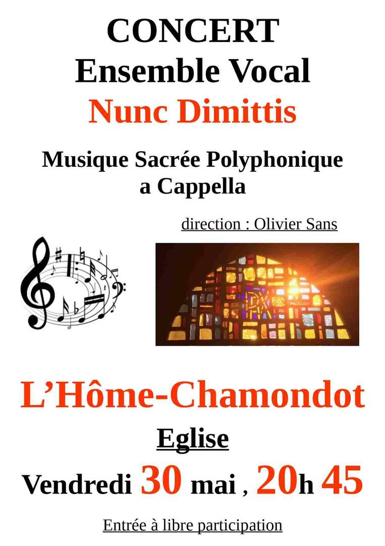 Nunc Dimittis, L'Hôme-Chamondot , 30 mai 2025