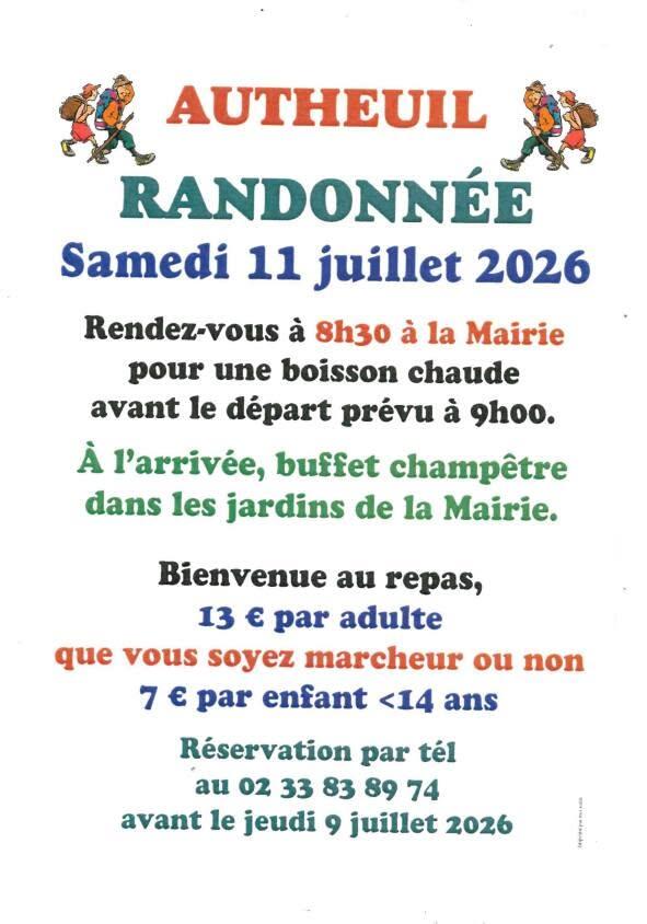 Randonnée Autheuil 2026