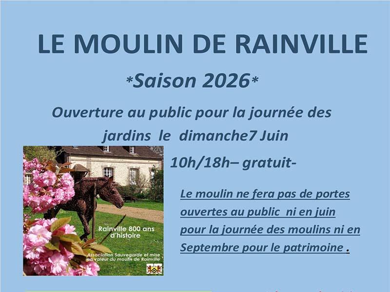 Rendez vous aux jardins Moulin de Rainville