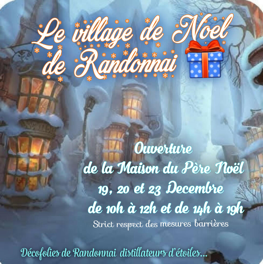 Village de noel Randonnai visuel 2020