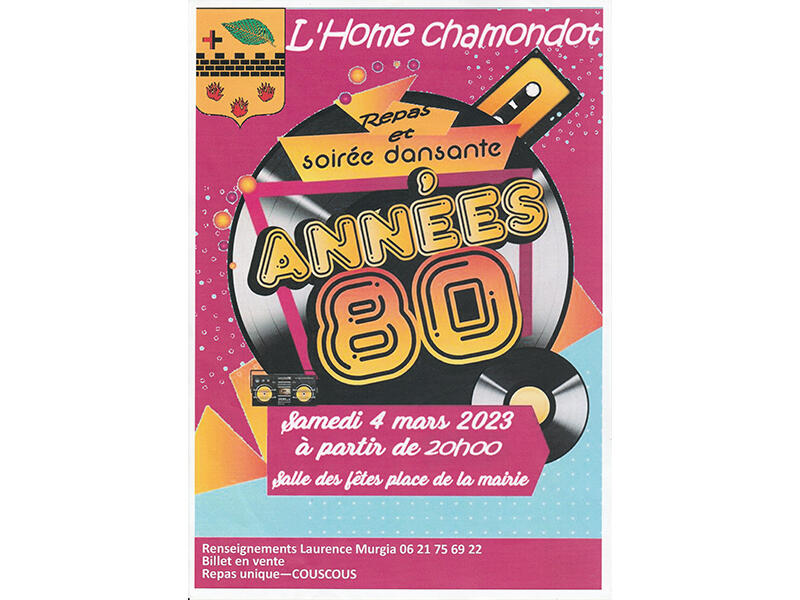 soirée 80 l'hôme mars 23