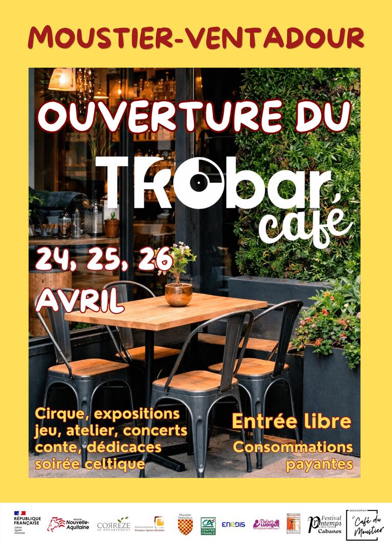 affiche   ouverture café (Bloc-notes format A6) - 1