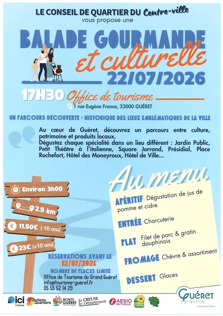 Balade gourmande Guéret