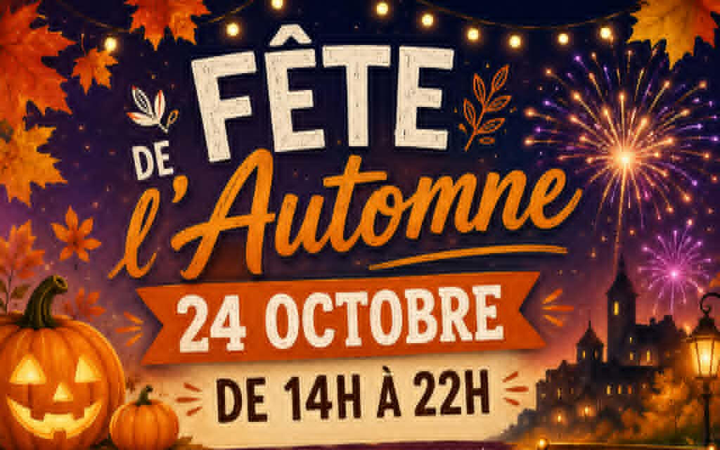 24 OCTOBRE fete automne avec feu image