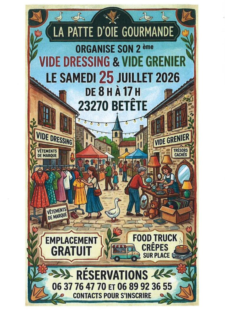 vide grenier et vide dressing