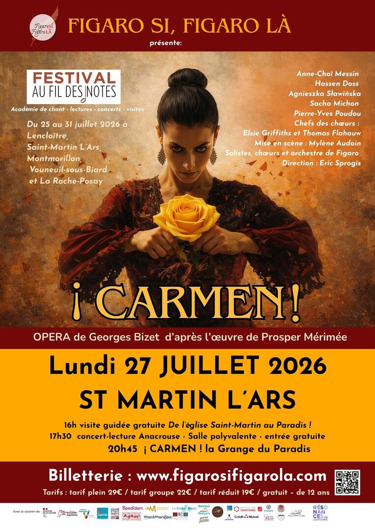 Affiche A4 Carmen par ville - 2