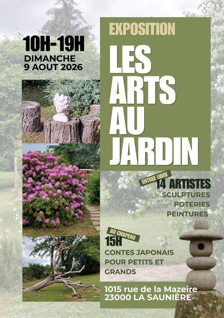 Affiche Expo Arts au Jardin