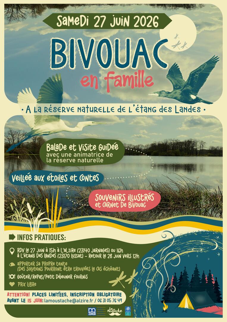 Affiche Bivouac en famille