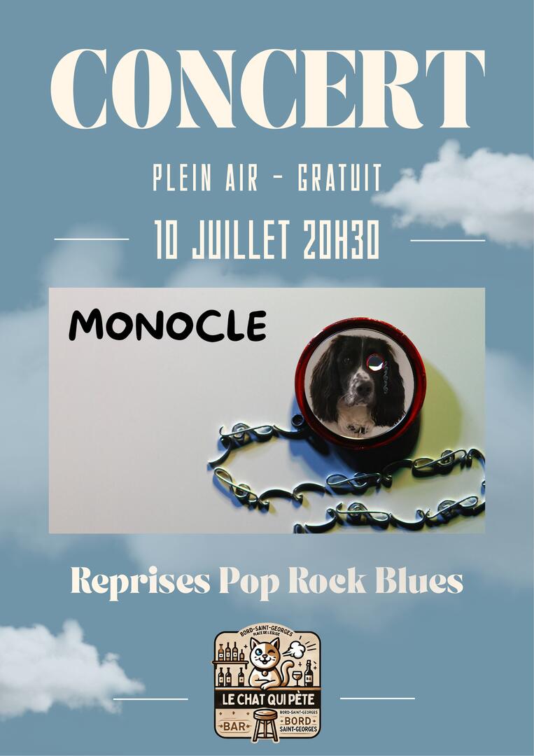 Affiche Concert Monocle