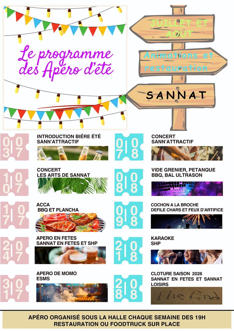 Affiche Programme apero été 2
