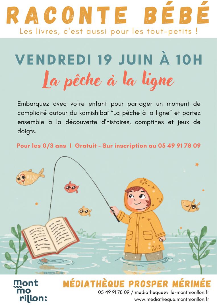 Affiche Raconte Bébé « La pêche à la ligne » - 1