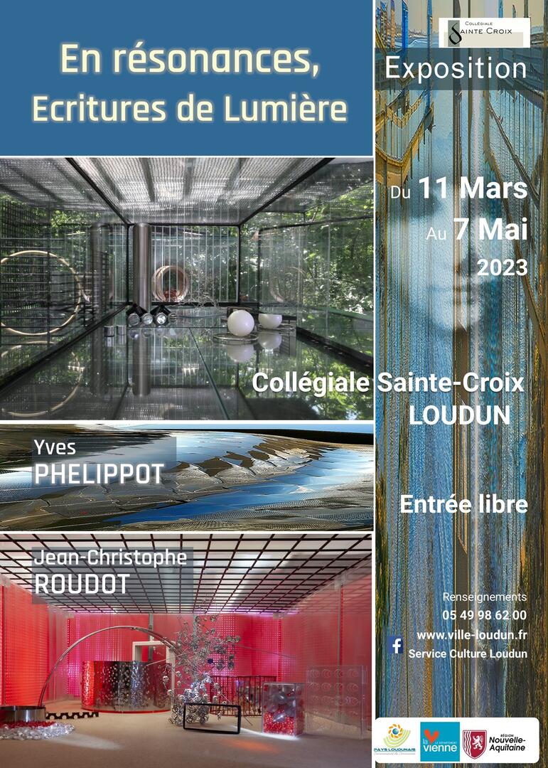 Affiche expo Résonance Écritures de Lumière
