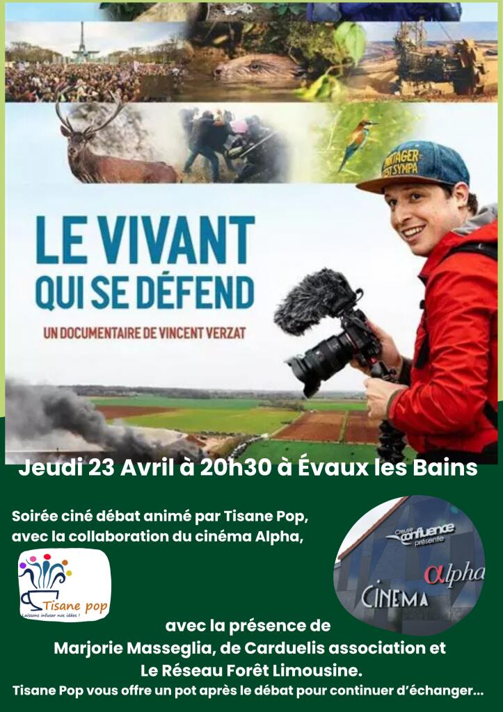 Affiche projection, le vivant qui se défend