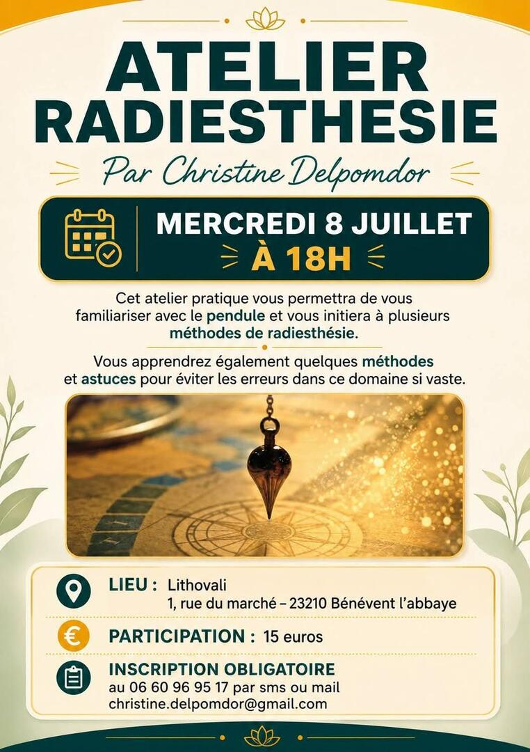 Atelier Radiesthesie