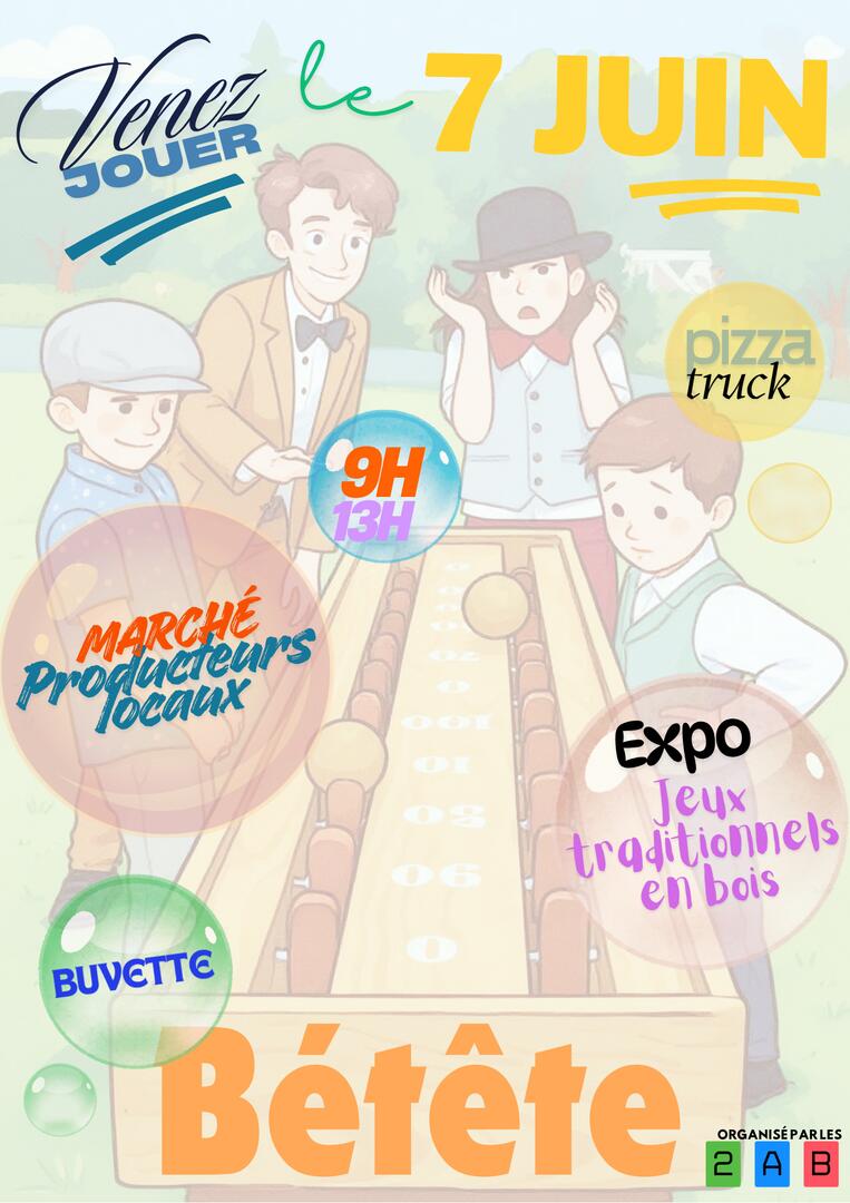 affiche Marché Bétête Juin