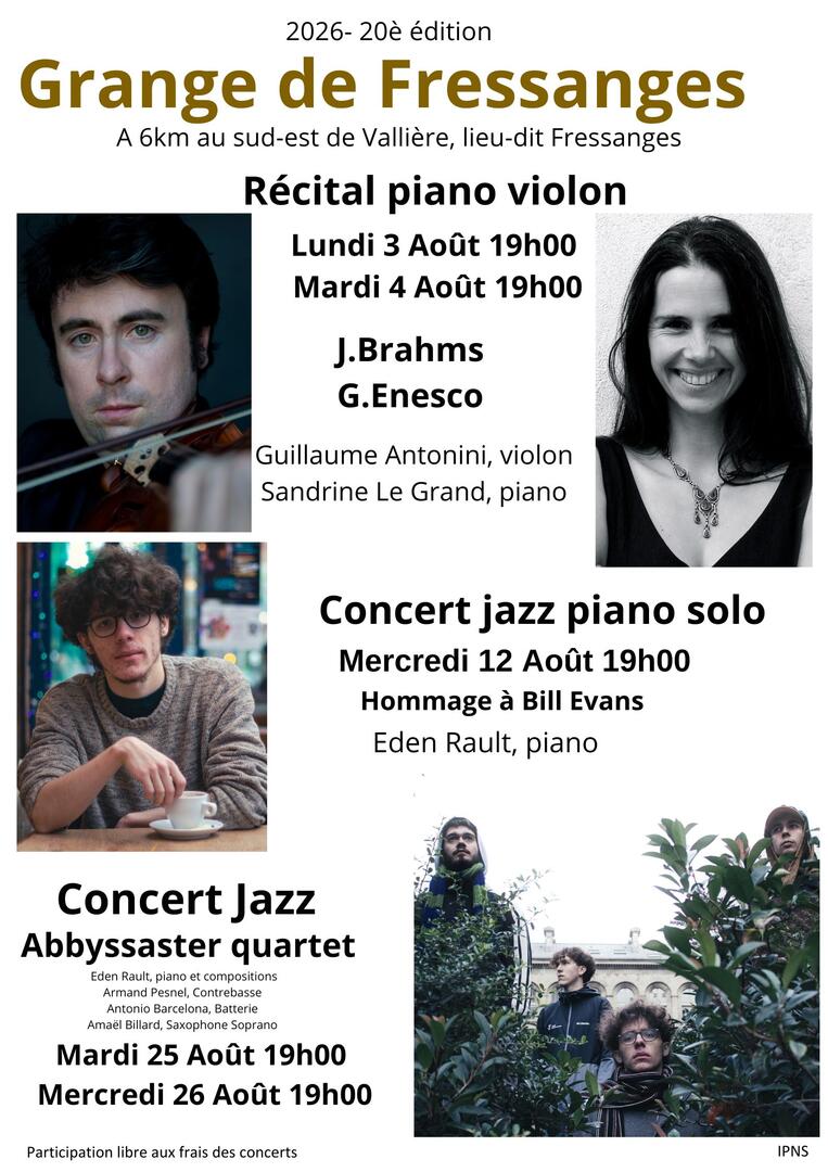 Concerts de la Grange de Fressanges