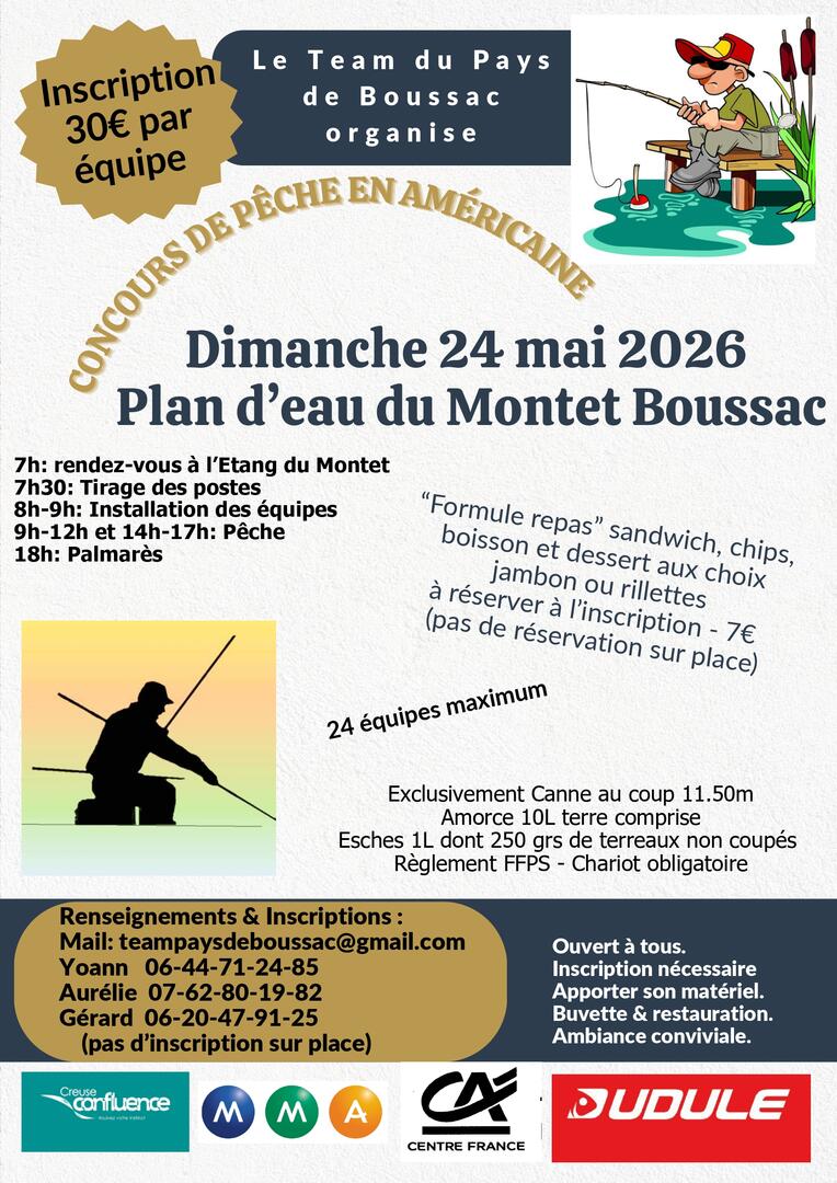 Concours de Pêche Boussac-Bourg
