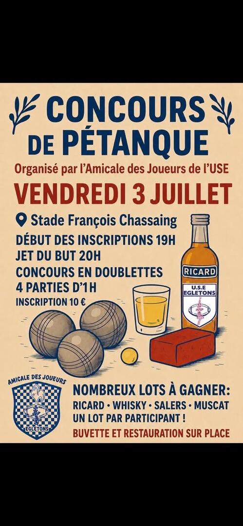 Concours de pétanque