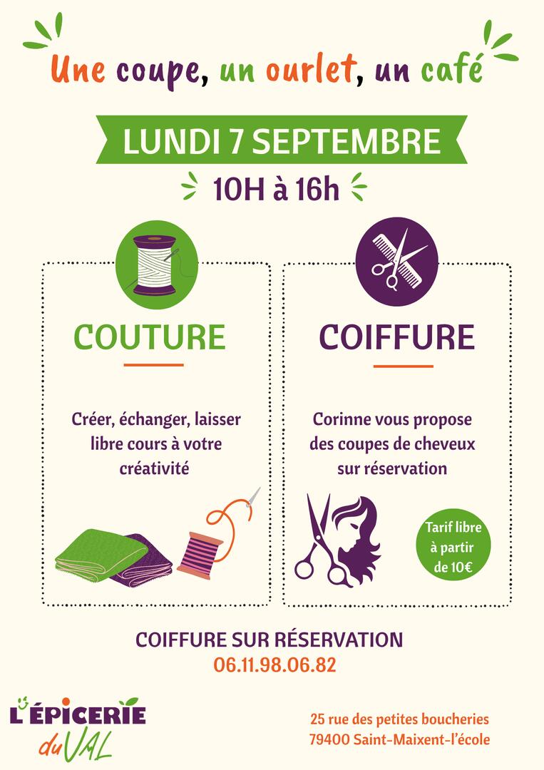 EDV - Une coupe, un ourlet, un café !
