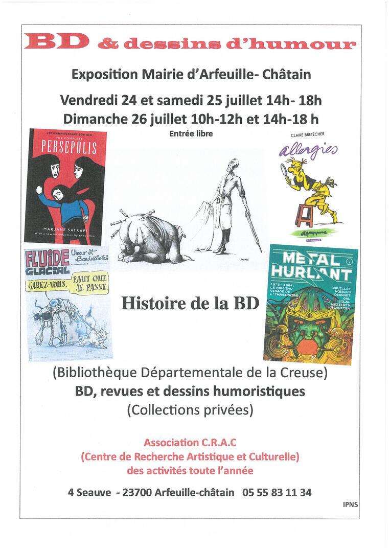 Expo BD 24 25 26 juillet