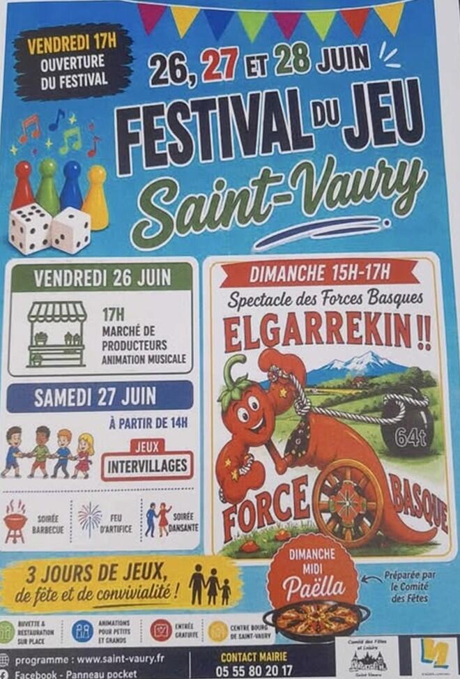 Fetival jeu St Vaury