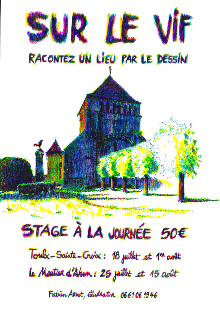 Flyer dessin sur le vif