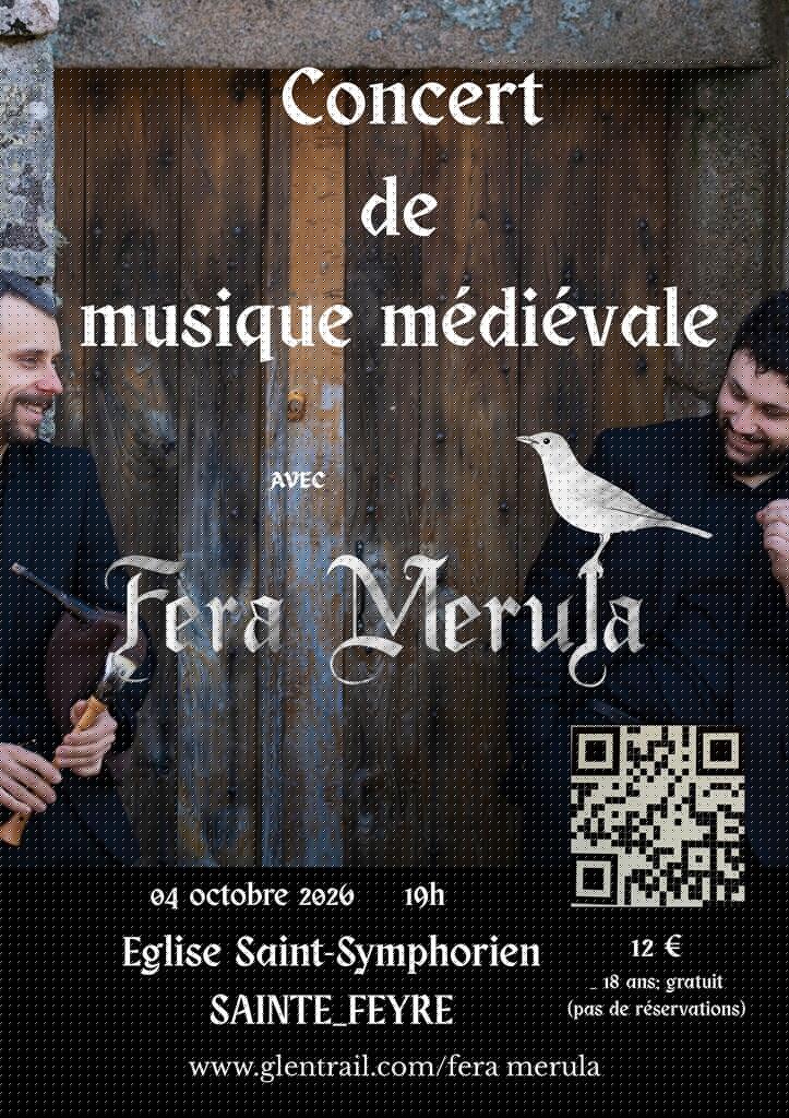 Flyer sainte feyre concert musique médiévale