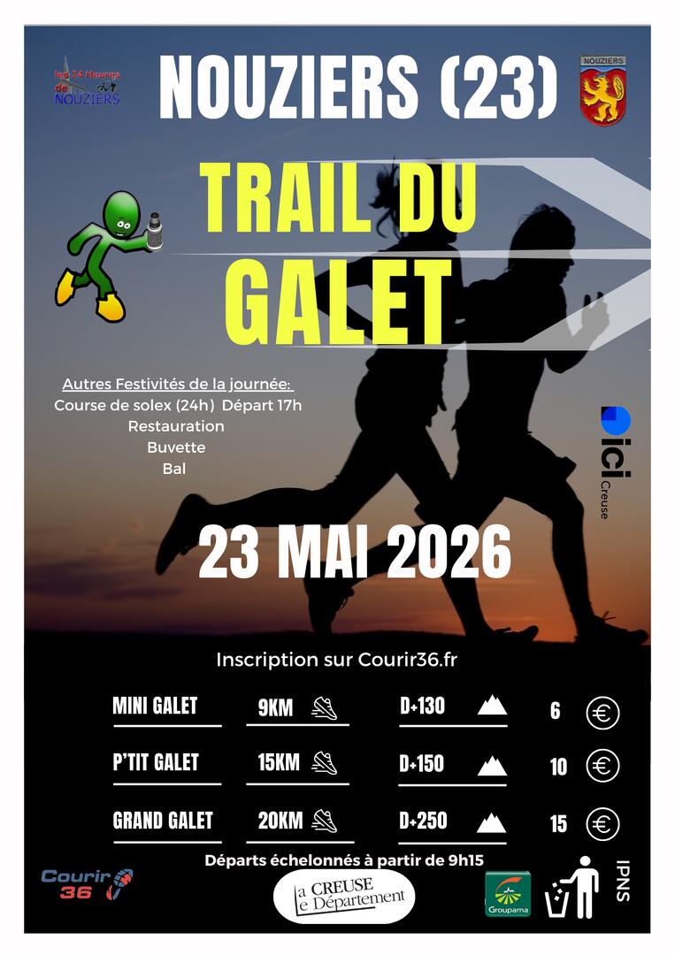Affiche TRAIL DU GALET 2026 - 1