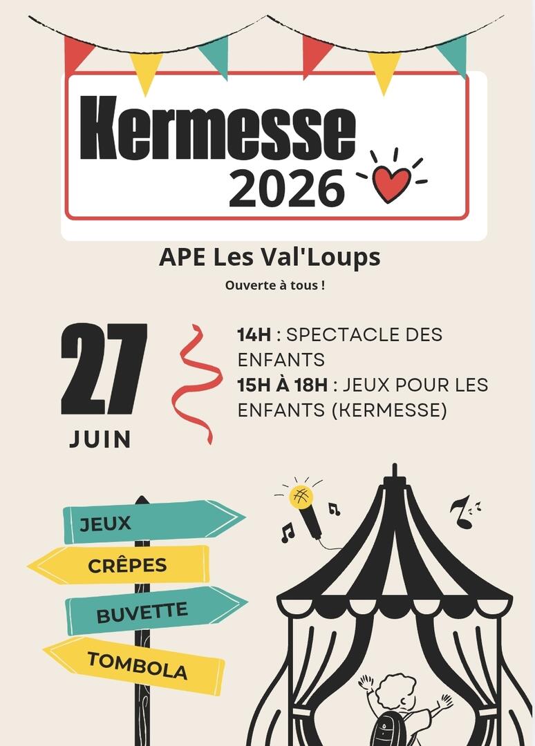 Kermesse ecole vallière 2026