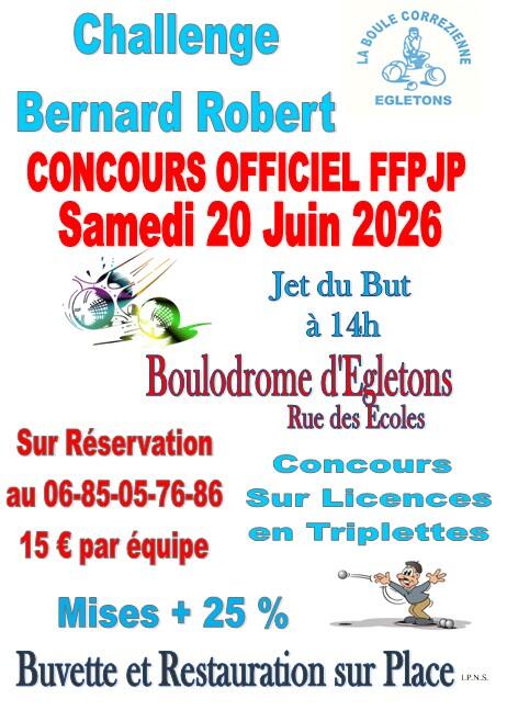 La boule correzienne affiche - egletons concours