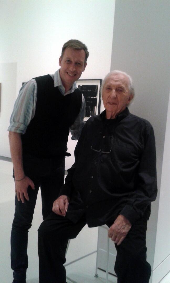 Christophe Hazemann avec Pierre Soulages