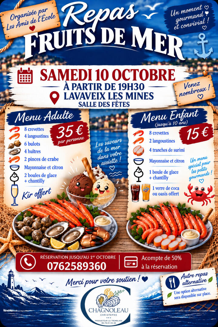 Repas Fruit de Mer