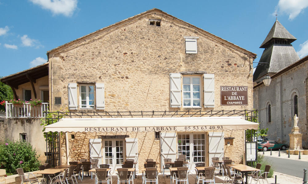 Restaurant de l'abbaye à Cadouin