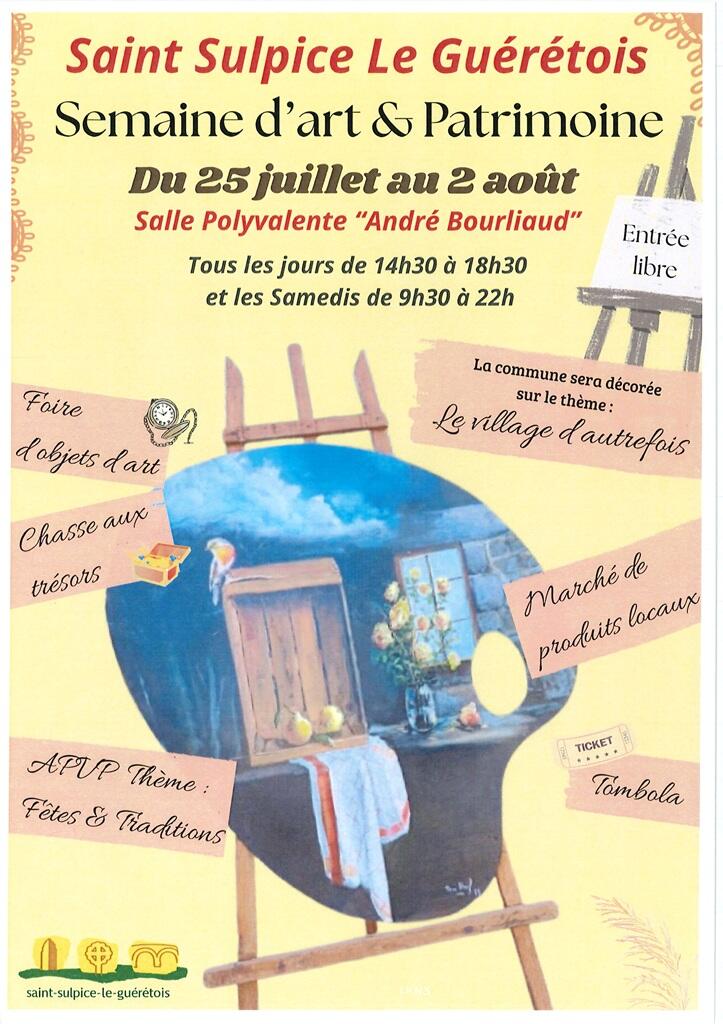 Semaine d'art St Sulpice