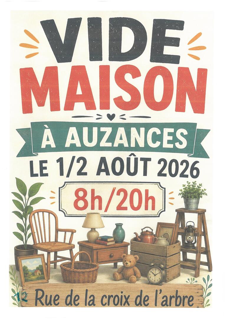 Vide Maison 1 et 2 aout