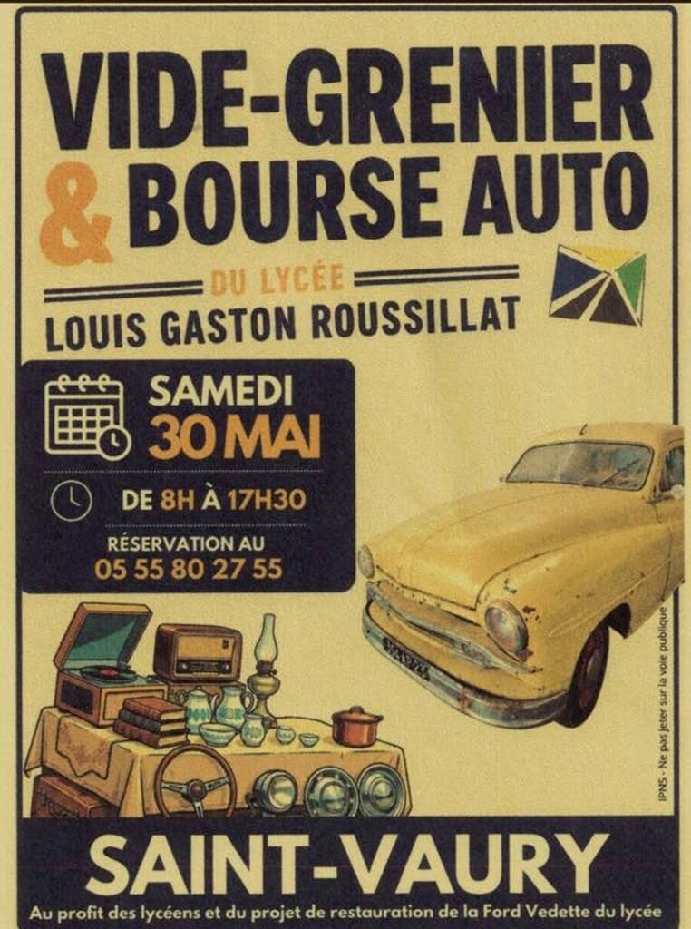 Vide grenier Bourse auto st Vaury