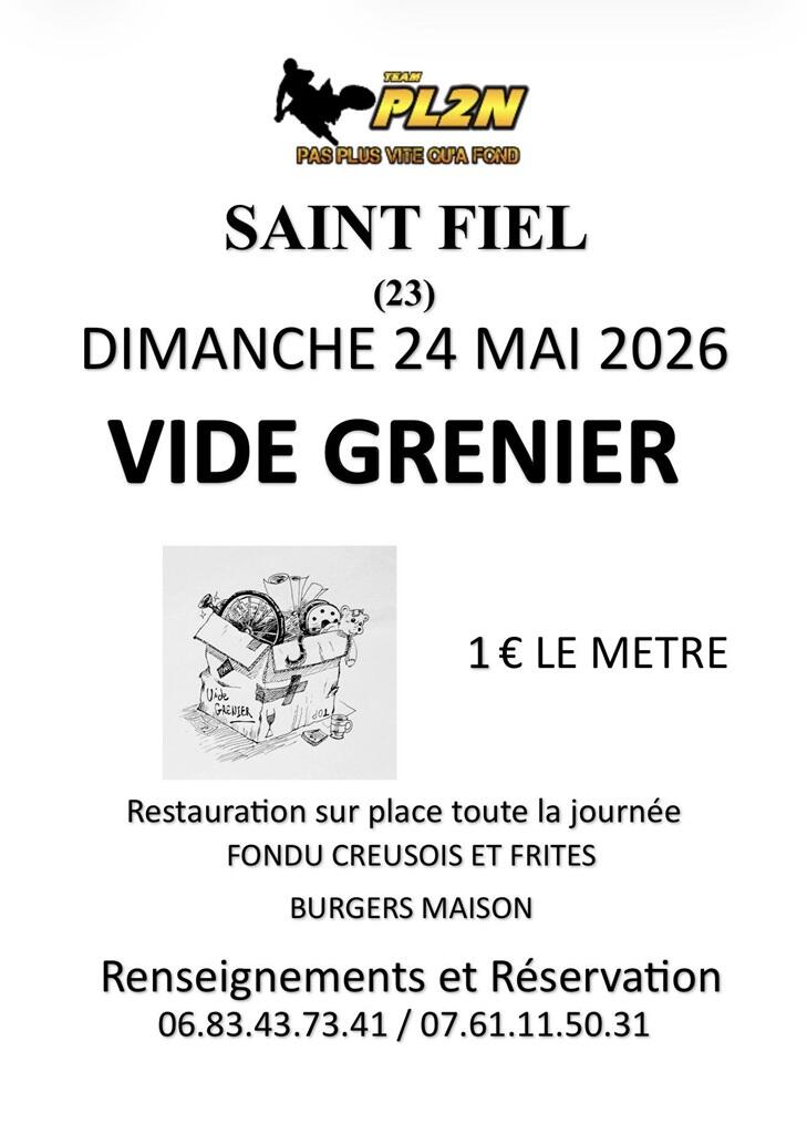 Vide grenier St Fiel