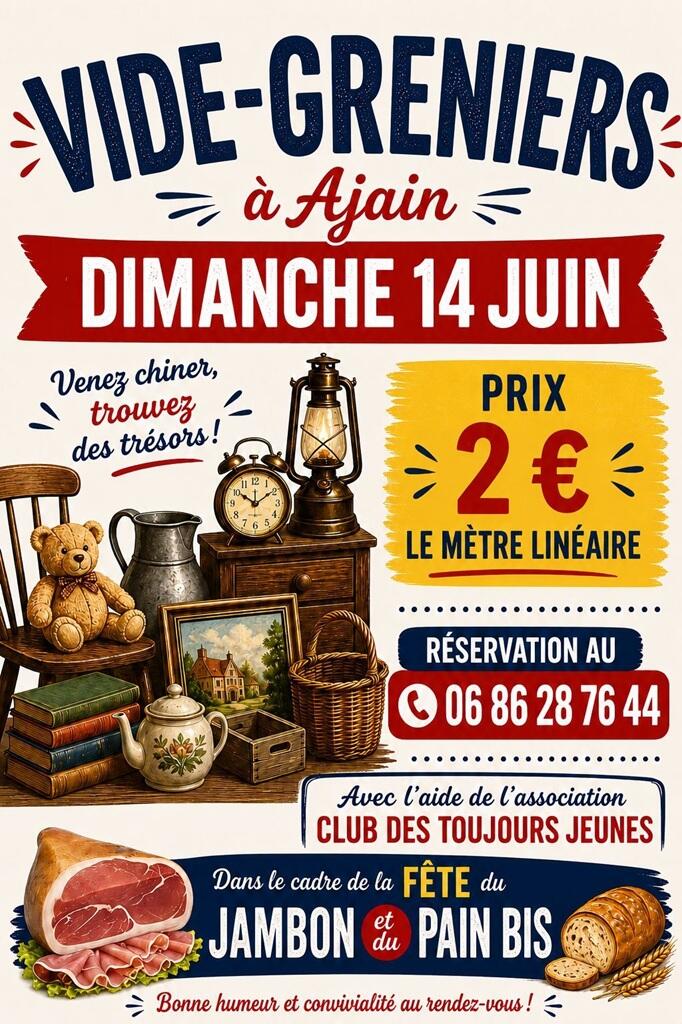 Vide-grenier ajain fete jambon
