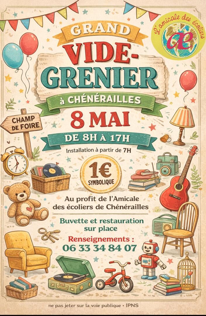 Vide grenier mai