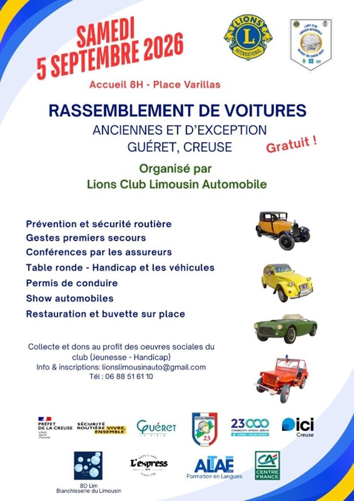 Voitures-rassemblement-Gueret-5 septembre2026