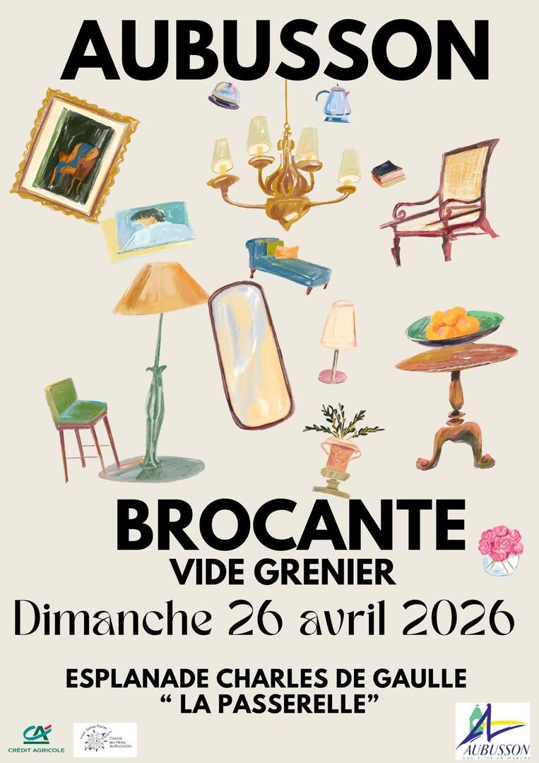 brocante 26 avril Aubusson