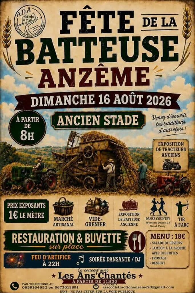 fete de la batteuse Anzême