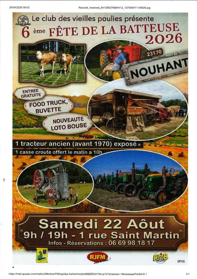 fête de la batteuse